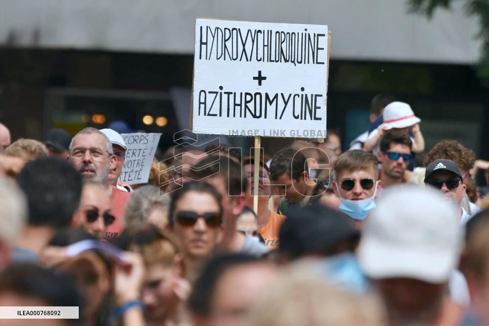 Anti-Sanitary Pass Demonstrations - Strasbourg