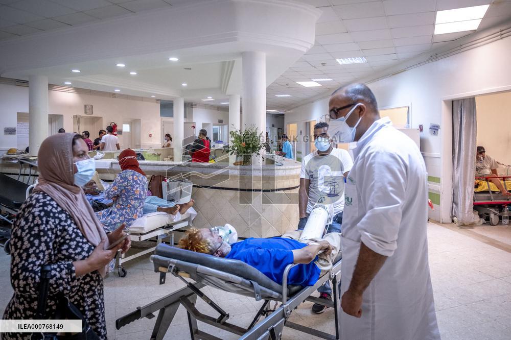 Emergency room of Mongi Slim hospital - Tunisia