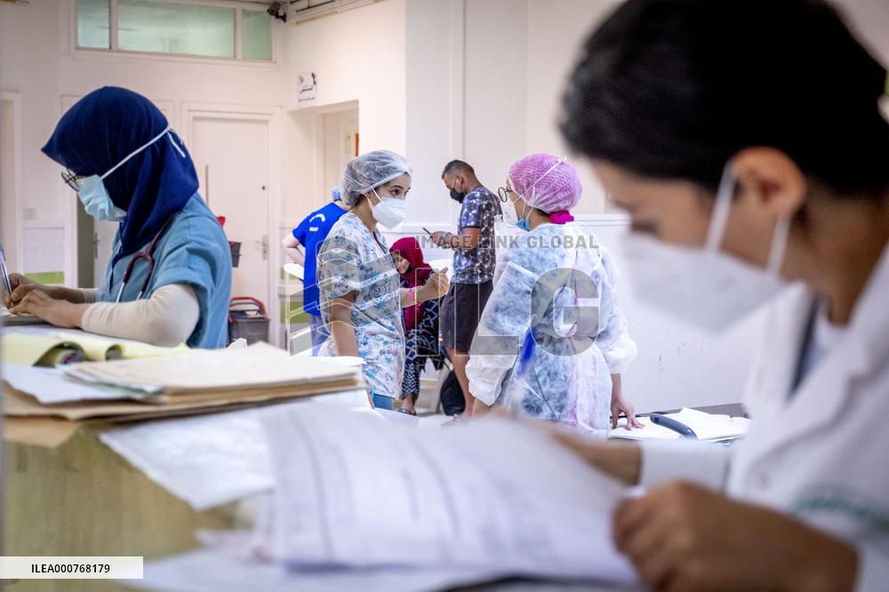 Emergency room of Mongi Slim hospital - Tunisia