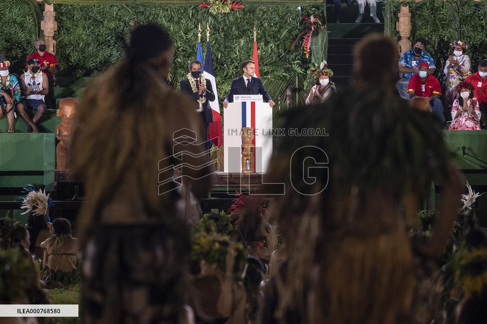 President Macron visits Marquesas Islands