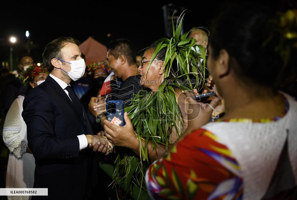 President Macron visits Marquesas Islands