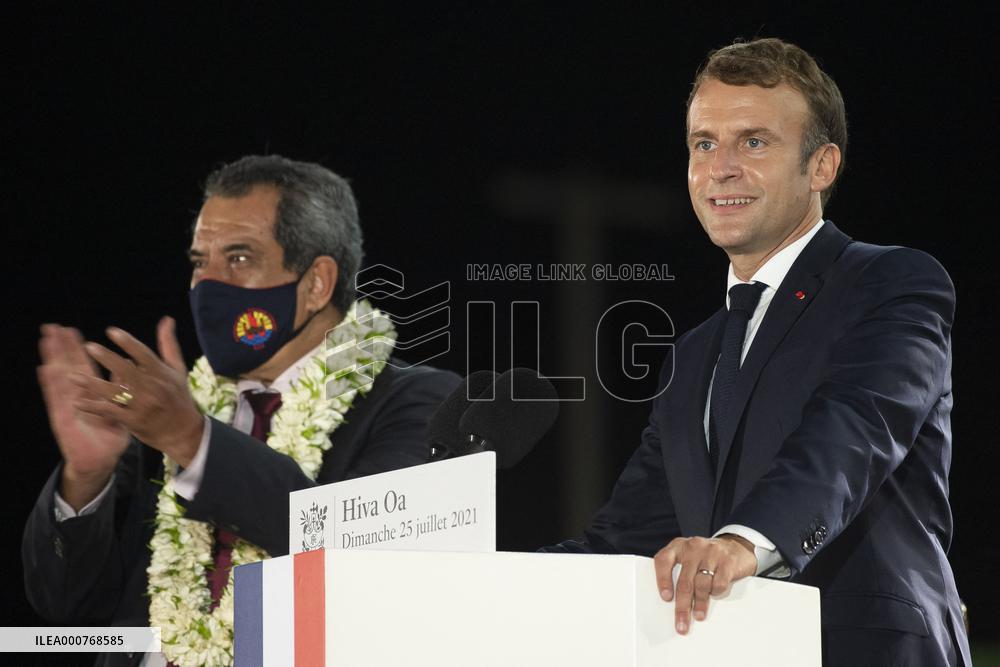 President Macron visits Marquesas Islands