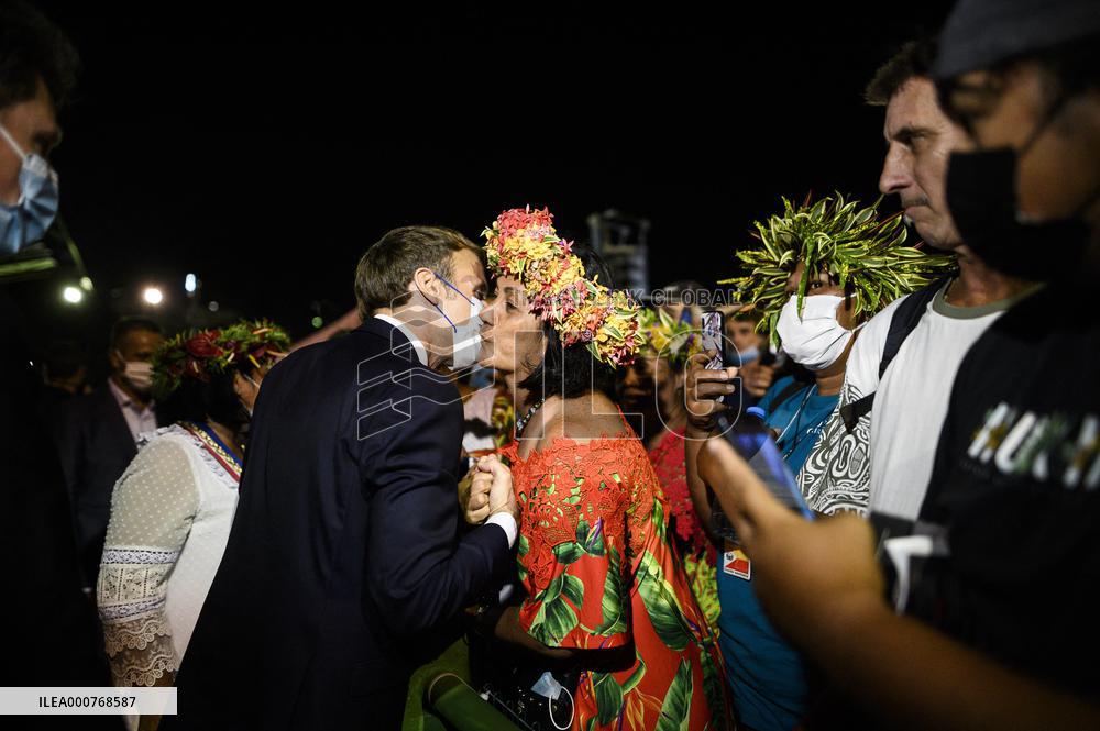 President Macron visits Marquesas Islands