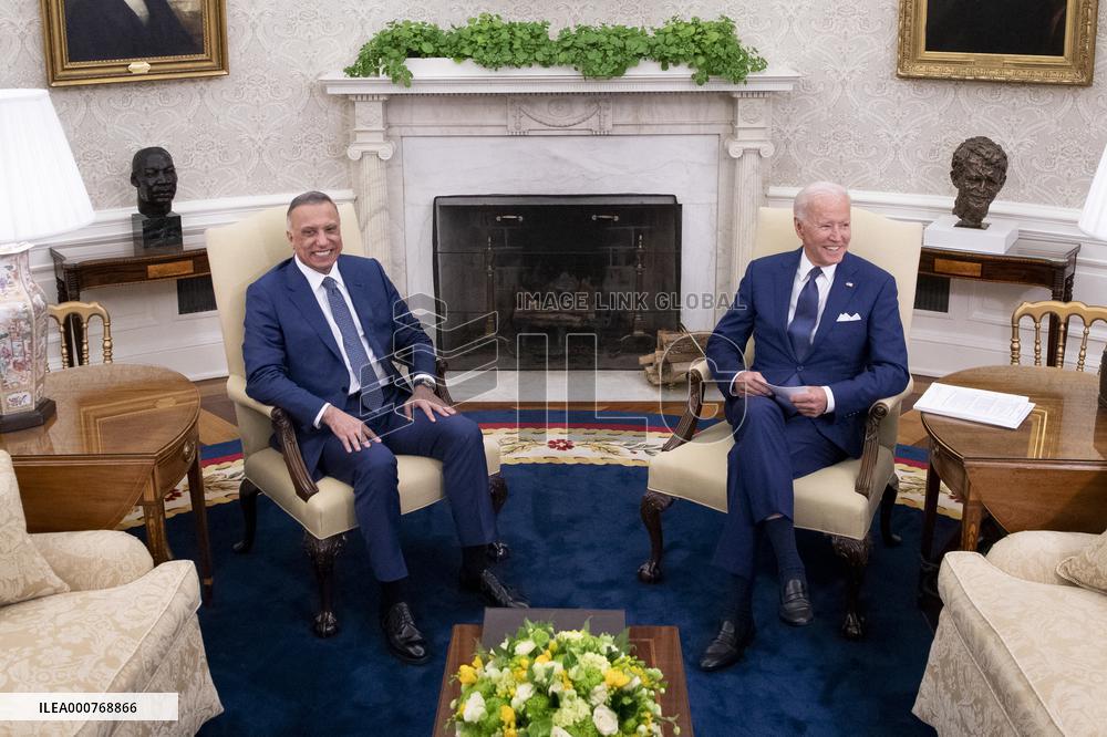 President Biden Meets With Iraqi Prime Minister Mustafa Al-Kadhimi