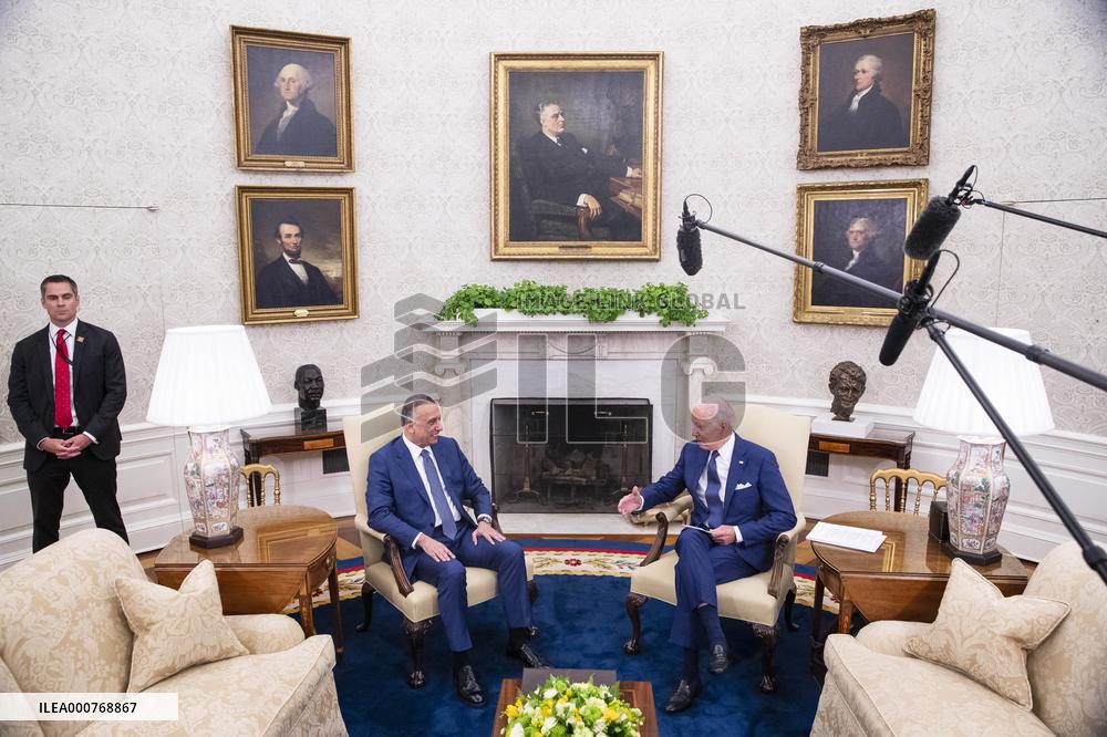 President Biden Meets With Iraqi Prime Minister Mustafa Al-Kadhimi