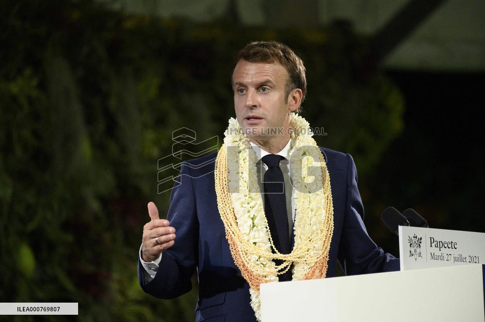 Emmanuel Macron - speech - Papeete