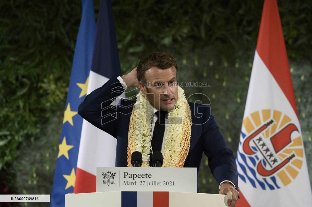Emmanuel Macron - speech - Papeete