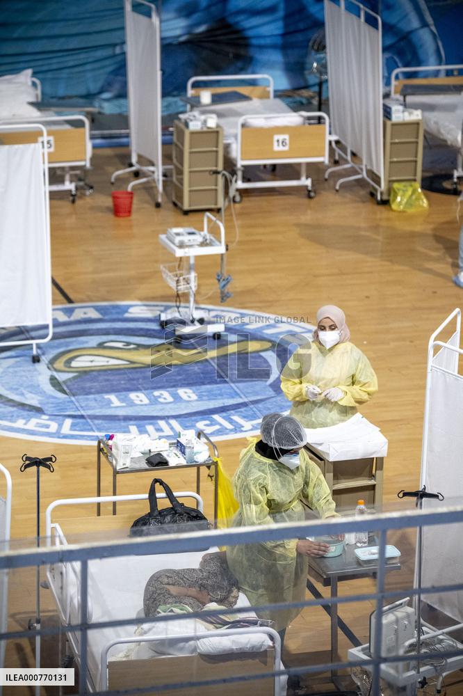 Covid-19 crisis at field hospital in Ezzahra