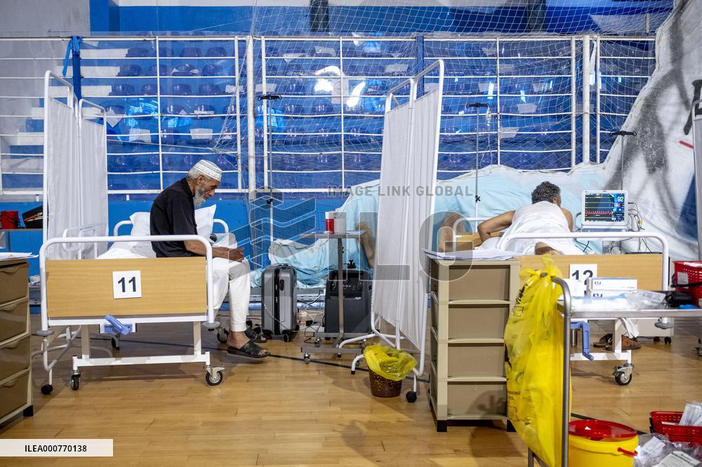 Covid-19 crisis at field hospital in Ezzahra