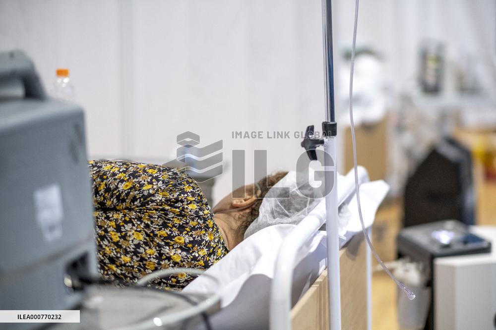 Covid-19 crisis at field hospital in Ezzahra