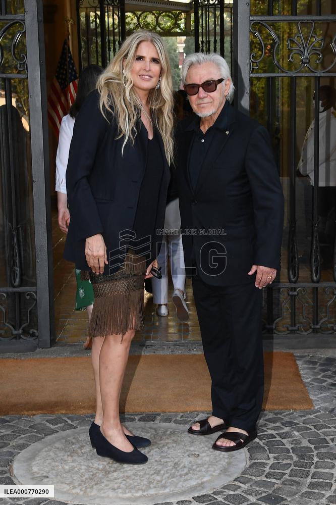 Aperitif In Honor Of Harvey Keitel At American Ambassador - Rome