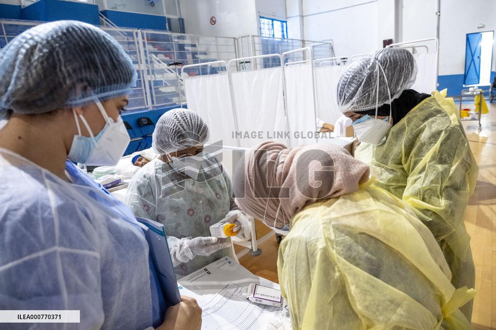 Covid-19 crisis at field hospital in Ezzahra