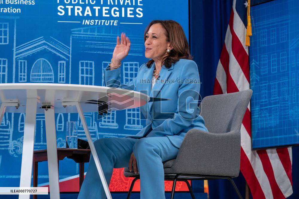 VP Harris virtually meets with SBA Guzman and Small Business Owners