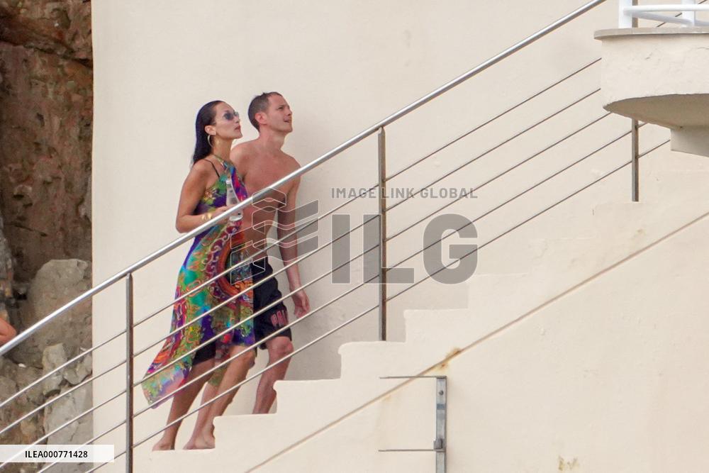 Bella Hadid Shows Off Her Bikini Body - Antibes