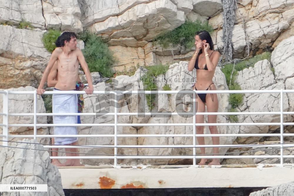 Bella Hadid Shows Off Her Bikini Body - Antibes