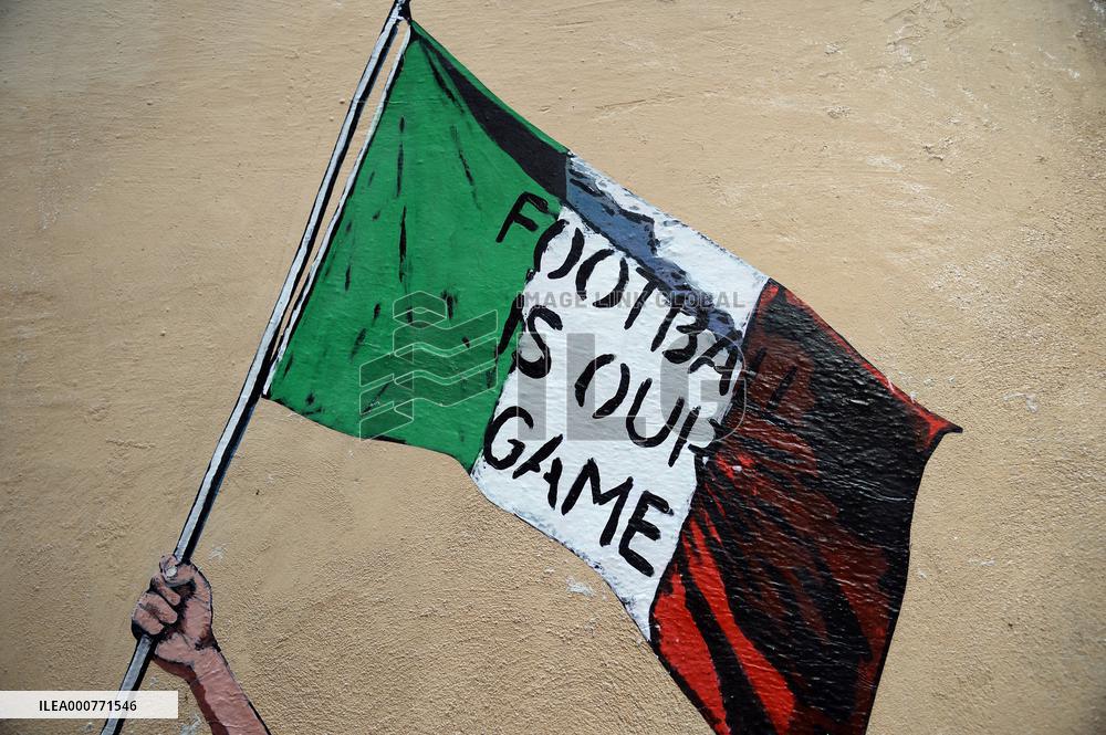 Mural Celebrating Italys European Title - Rome