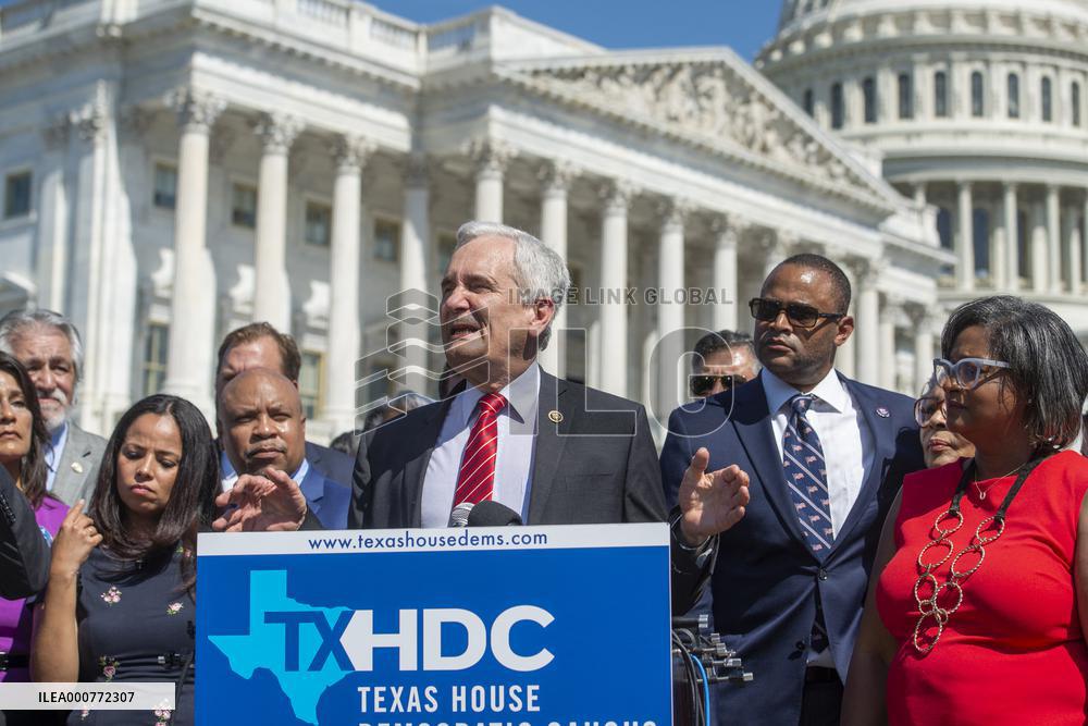 Members of the Texas legislature hold a press conference - DC