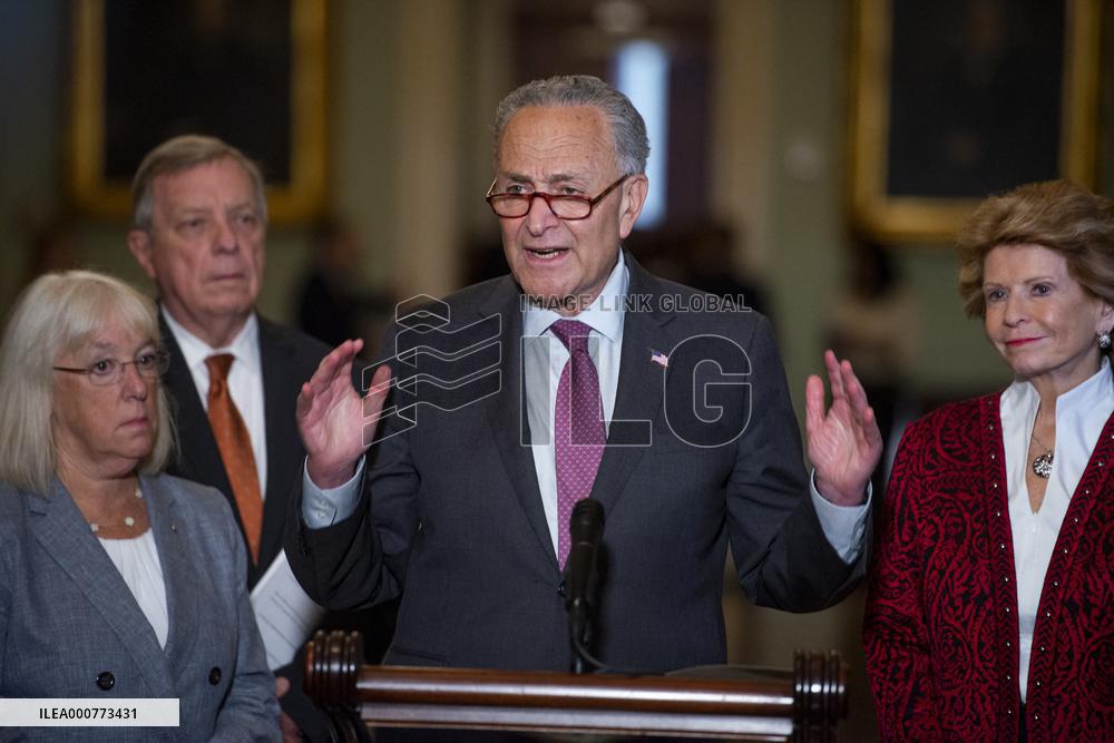Senate Democrat Luncheon Press Conference - Washington
