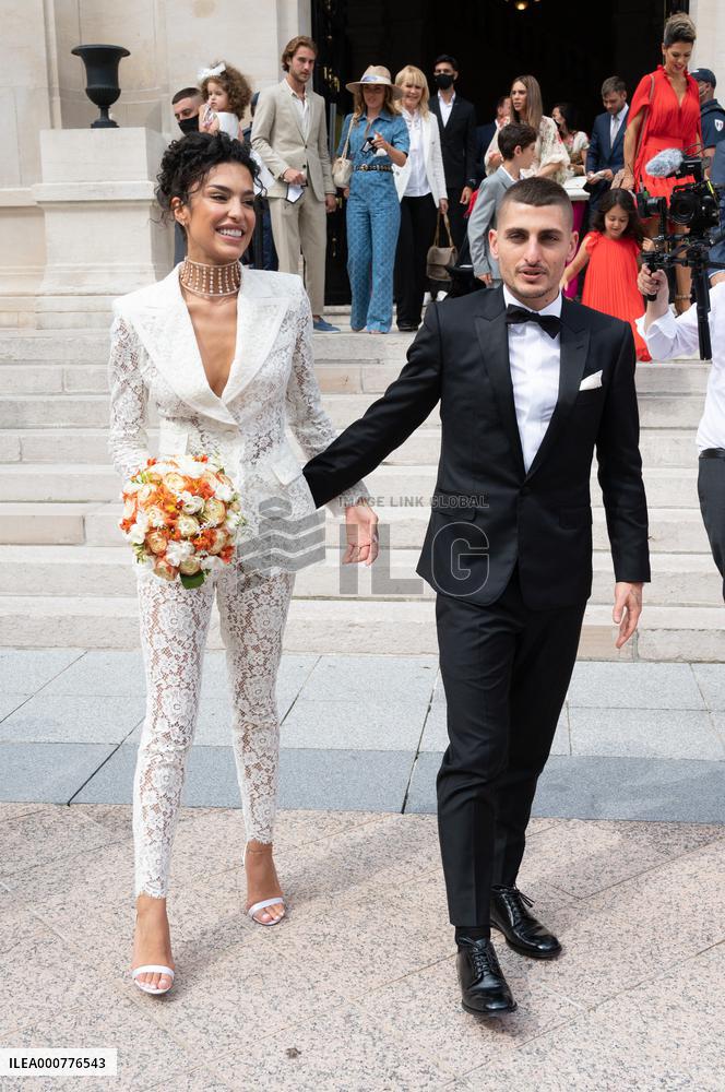 Wedding Of Marco Verratti And Jessica Aidi - Paris