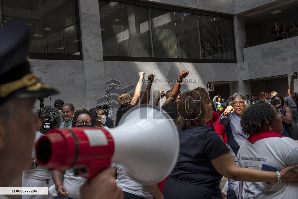 Protest For Voting Rights At The Senate - Washington