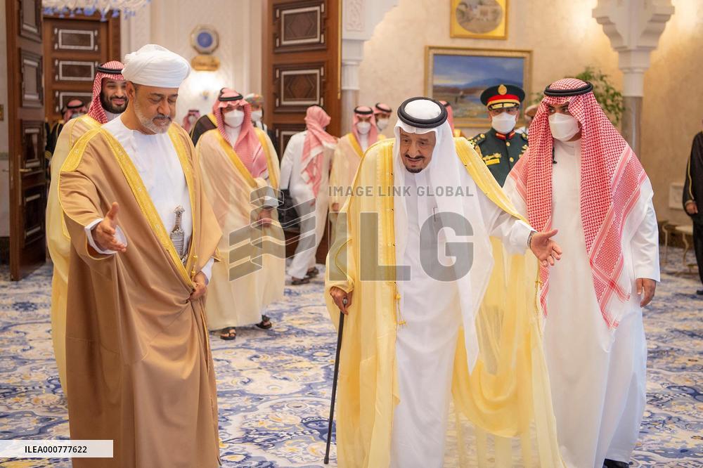 Sultan Of Oman's First Visit To Saudi Arabia