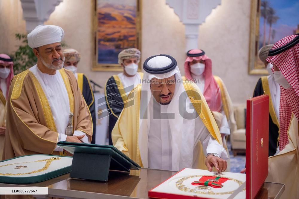 Sultan Of Oman's First Visit To Saudi Arabia