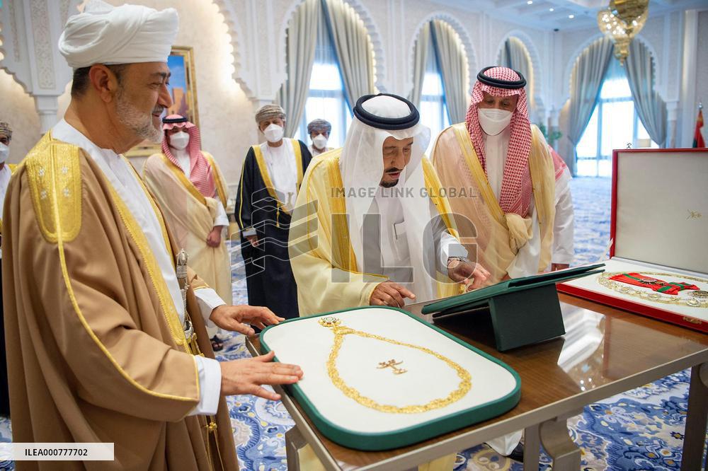 Sultan Of Oman's First Visit To Saudi Arabia