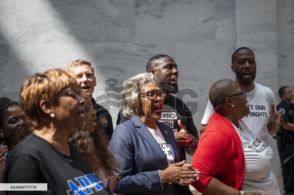 Protest For Voting Rights At The Senate - Washington