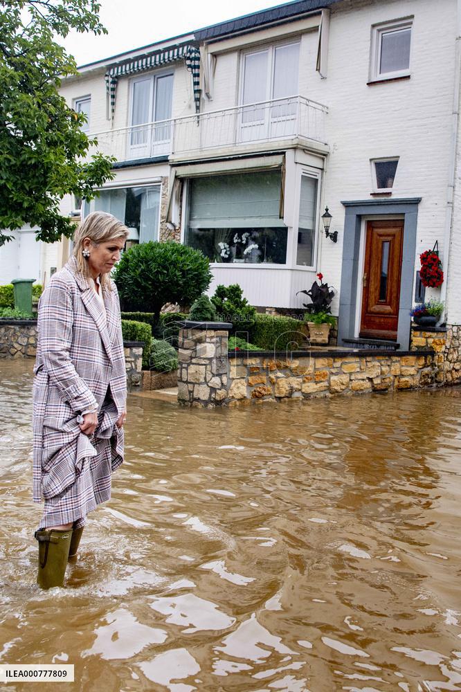Royals Visit Those Affected By Floods - Netherlands