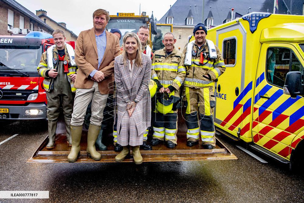 Royals Visit Those Affected By Floods - Netherlands