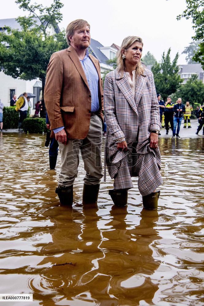 Royals Visit Those Affected By Floods - Netherlands
