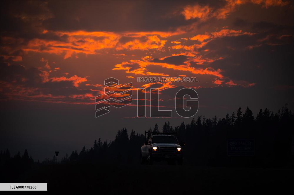 Smoke From Wildfires Burning In The Area Hangs In The Air - B.C