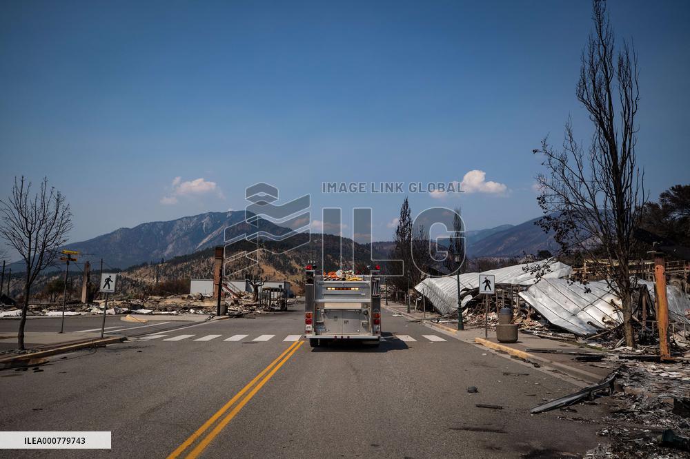 Wildfire Damages In Lytton - British Colombia