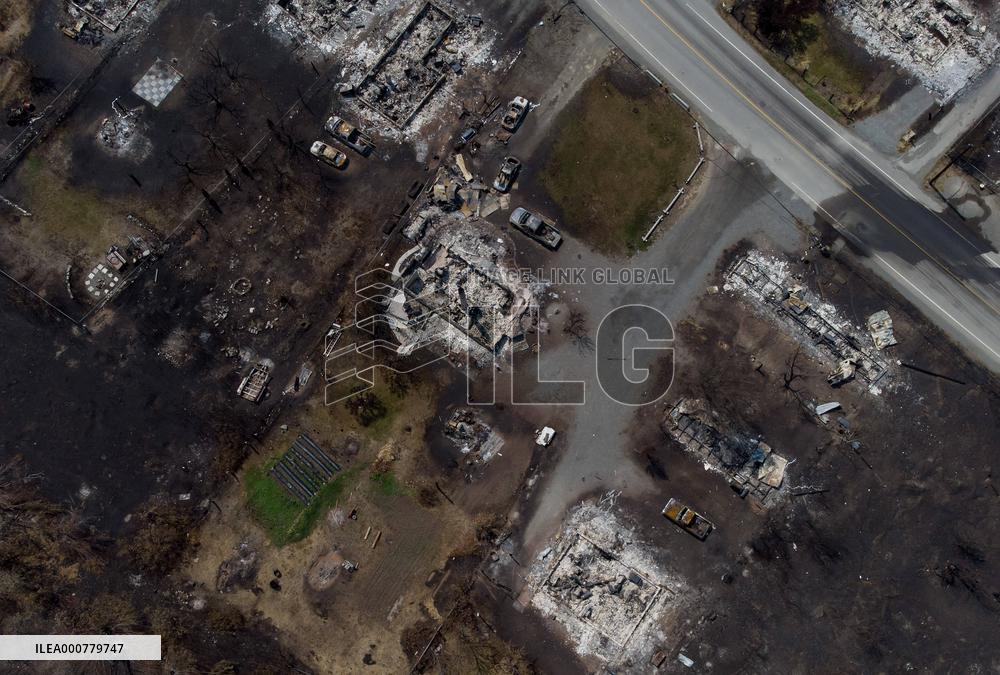 Wildfire Damages In Lytton - British Colombia
