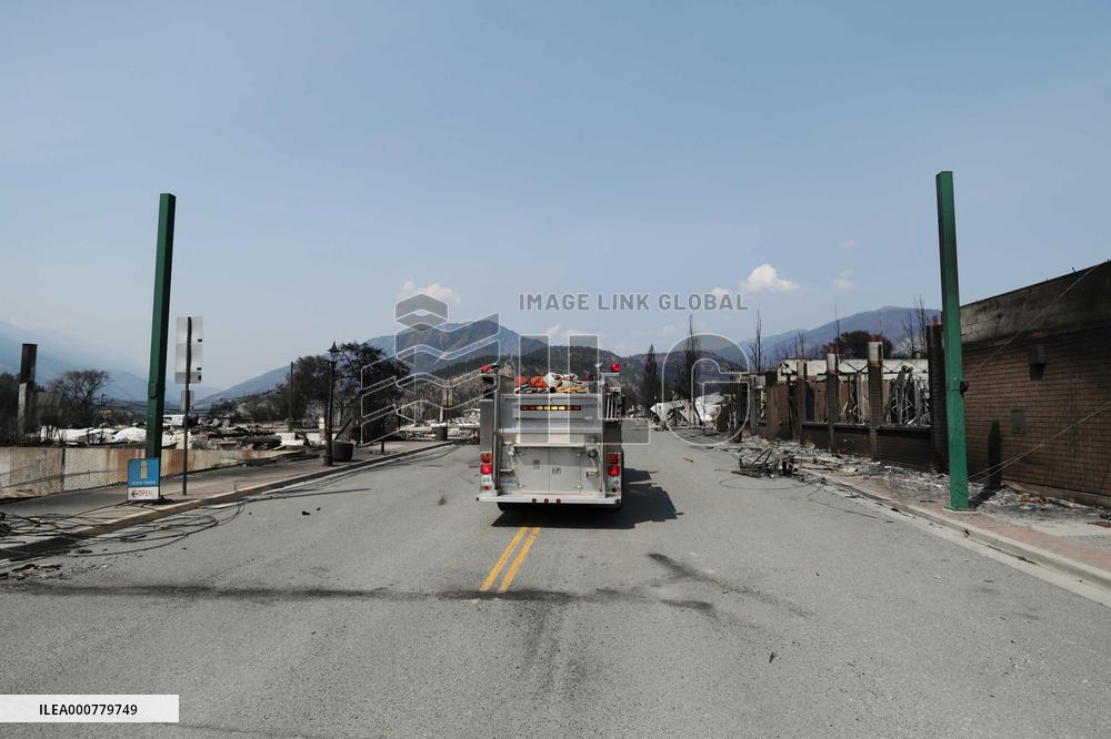 Wildfire Damages In Lytton - British Colombia