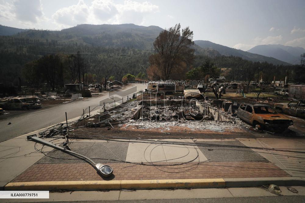Wildfire Damages In Lytton - British Colombia