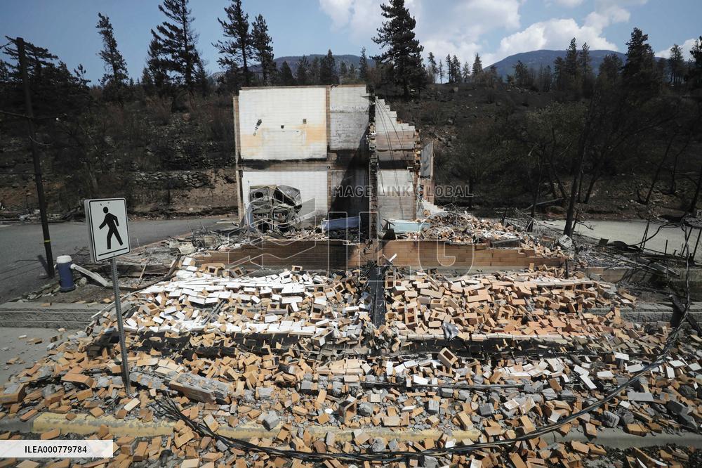 Wildfire Damages In Lytton - British Colombia