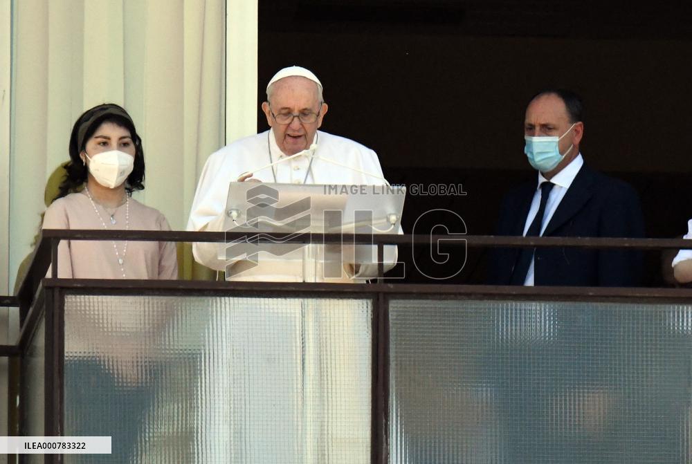 Pope Leads Angelus From the Hospital - Rome