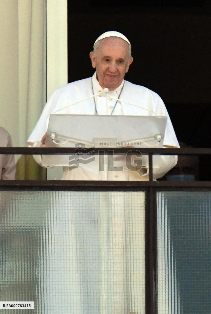 Pope Leads Angelus From the Hospital - Rome