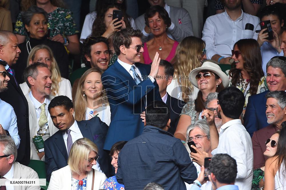 Tom Cruise At Wimbledon Mens Final