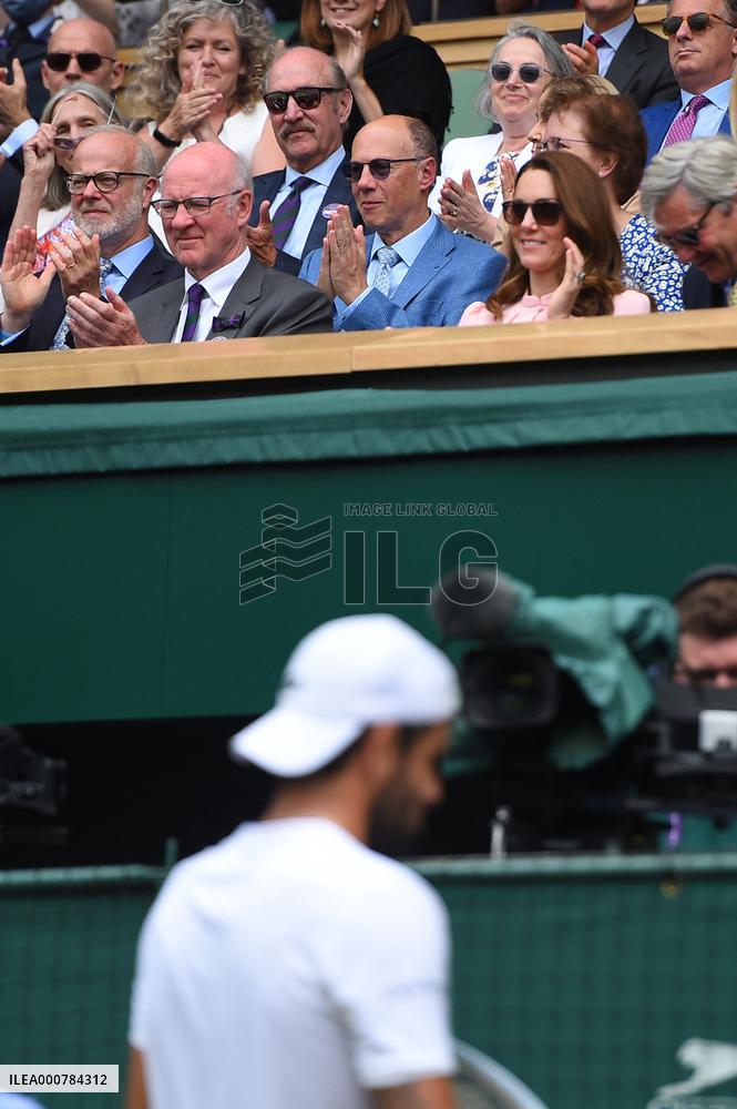 Duchess of Cambridge At Wimbledon Mens Final