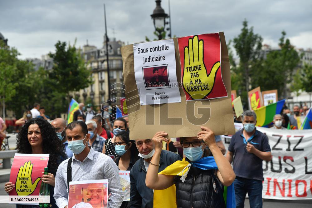 Demonstration Against Anti-Kabyle Racism in Algeria - Paris