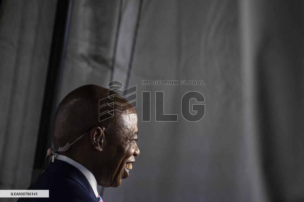 Borough President of Brooklyn Eric Adams Speaks to Reporters at the White House