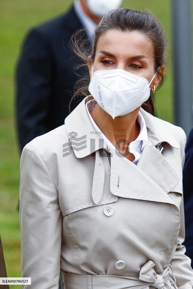 King Felipe And Queen Letizia Visit Roncesvalles