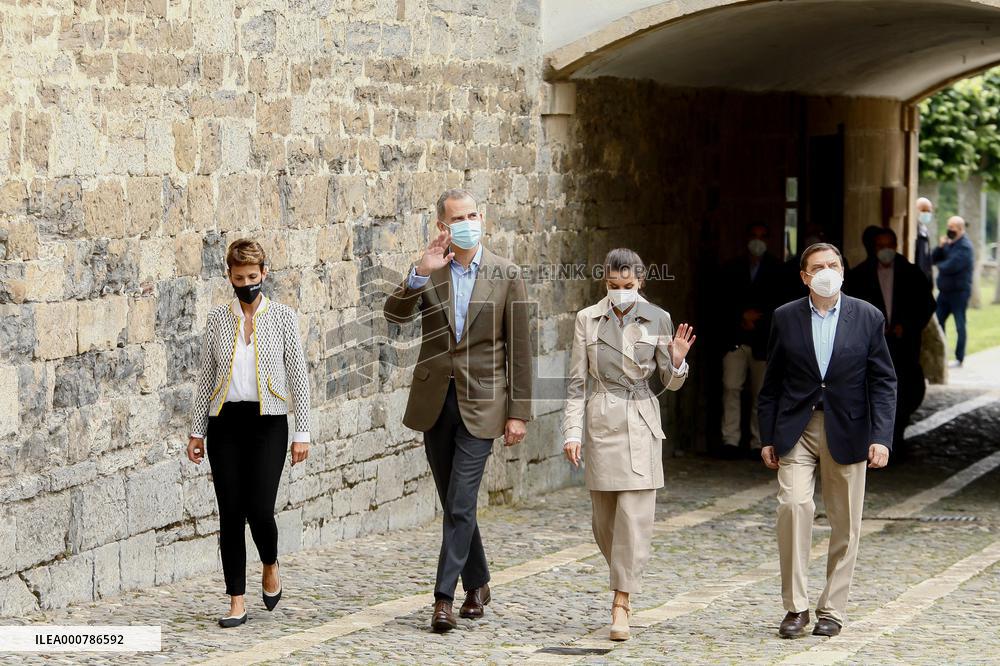 King Felipe And Queen Letizia Visit Roncesvalles