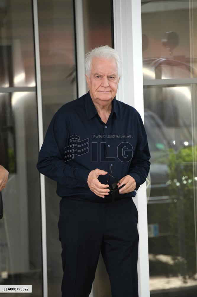 Cannes - Andre Dussollier Leaves Hotel Martinez