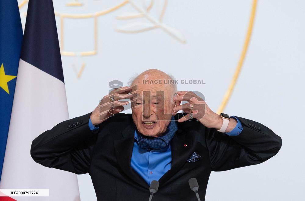 Ceremony To Celebrate Edgar Morin's 100th Birthday - Paris