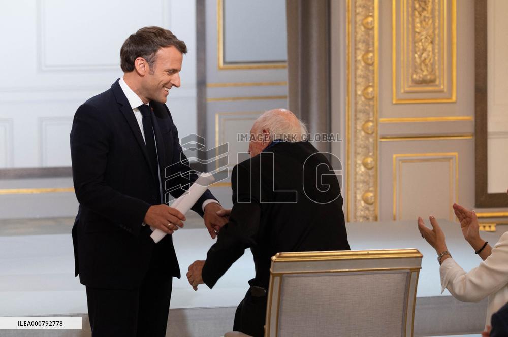 Ceremony To Celebrate Edgar Morin's 100th Birthday - Paris