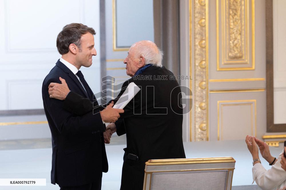 Ceremony To Celebrate Edgar Morin's 100th Birthday - Paris