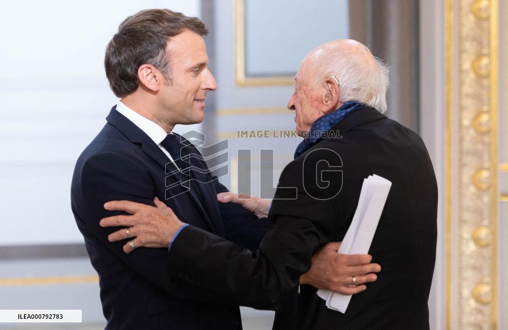 Ceremony To Celebrate Edgar Morin's 100th Birthday - Paris